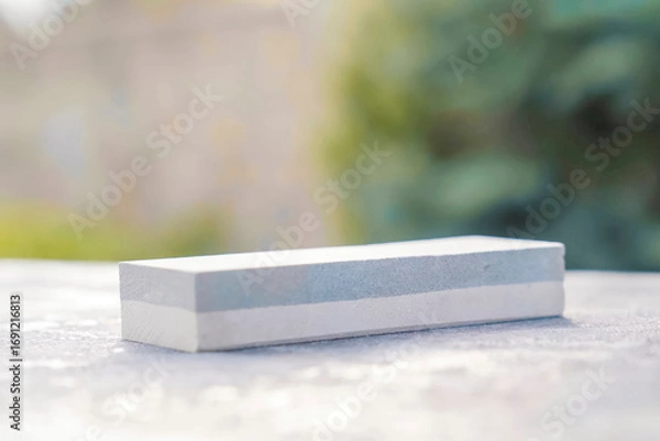 Fototapeta Rectangular Sharpening, Stone with Two Kinds of Grains