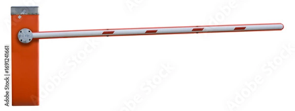 Obraz Isolated Traffic Boom Barrier