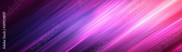 Fototapeta Diagonal lines of vibrant purple and pink hues create a dynamic and energetic abstract design.