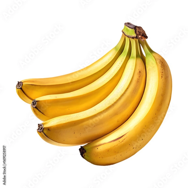Obraz Fresh Bananas Isolated on White Background