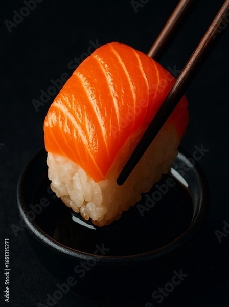 Obraz Salmon Sushi Nigiri – Japanese Culinary Art