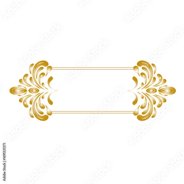 Obraz Oriental damask patterns for greeting cards and wedding invitations.