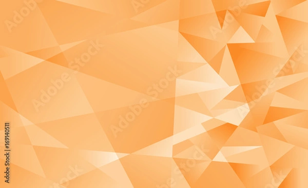 Obraz Abstract Orange polygonal background. Vector