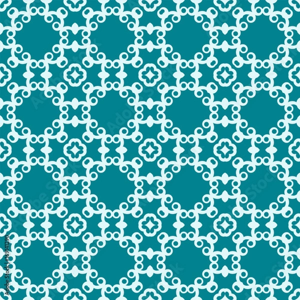 Fototapeta Vector classic vintage ornamental pattern. Seamless abstract background with repeating elements