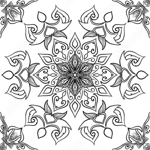 Obraz set of floral elements