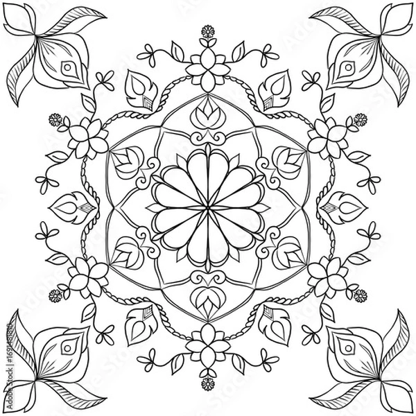 Obraz seamless floral background