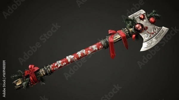 Obraz Ornamental christmas axe