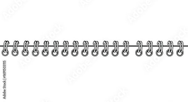 Obraz Spiral Binding Coil Binding Notebook Binding Office Supplies.