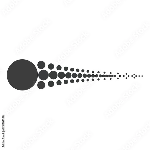 Fototapeta Abstract Dotted Line Design Element.