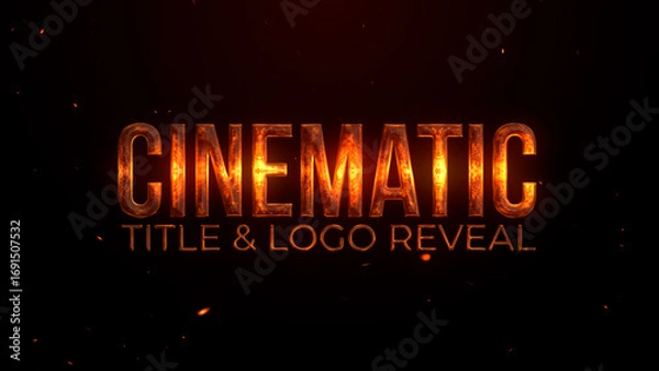Fototapeta Magma Cinematic Title And Logo