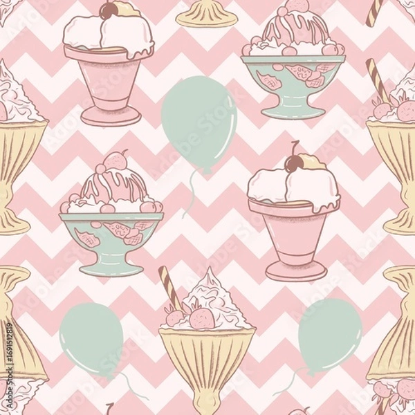 Obraz Sweet Dreams Chevron - Blush Pink