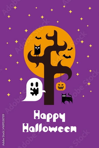 Fototapeta ハロウィンのポストカード