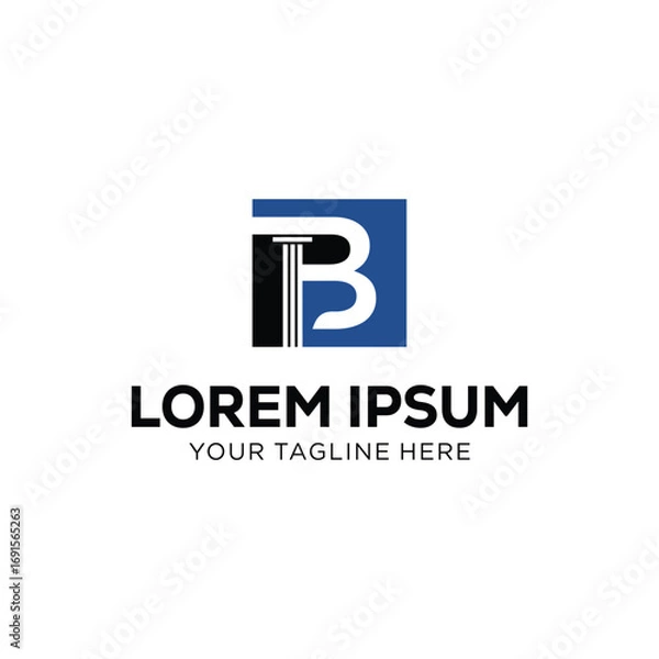 Fototapeta Law and Architecture Logo Design with Letter B