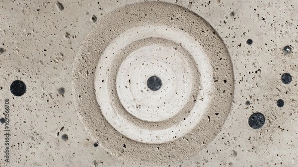 Fototapeta Abstract concrete circular design