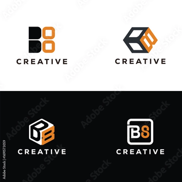 Fototapeta Creative Logo Design Variations – Modern Lettermark Concepts