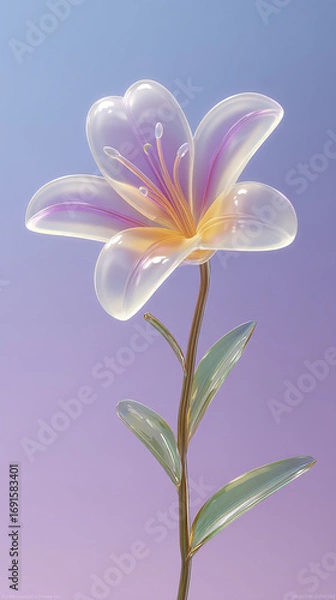 Fototapeta 通透的百合花