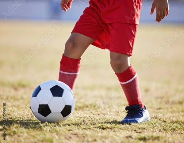 Fototapeta サッカー足元