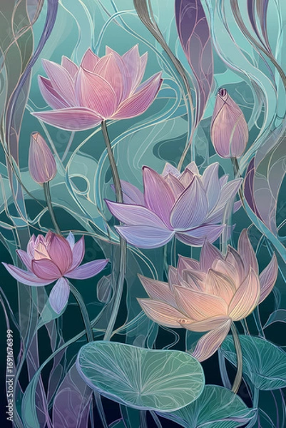 Obraz seamless floral pattern