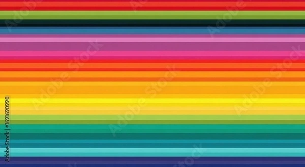 Obraz Horizontal rainbow stripes