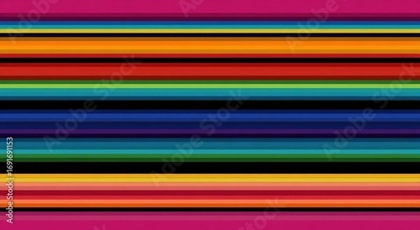 Obraz Horizontal rainbow stripes (1)