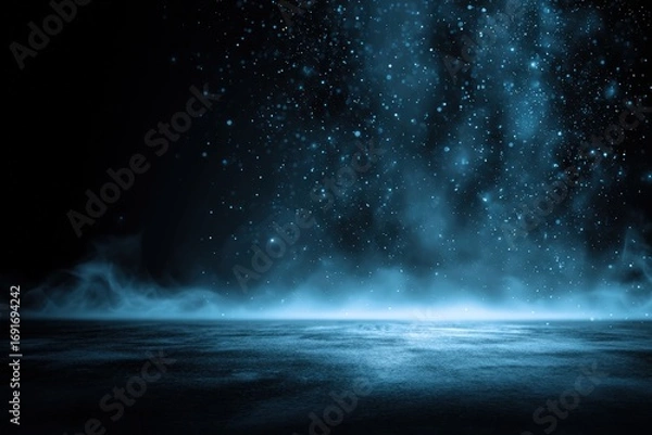 Obraz Abstract dark blue scene