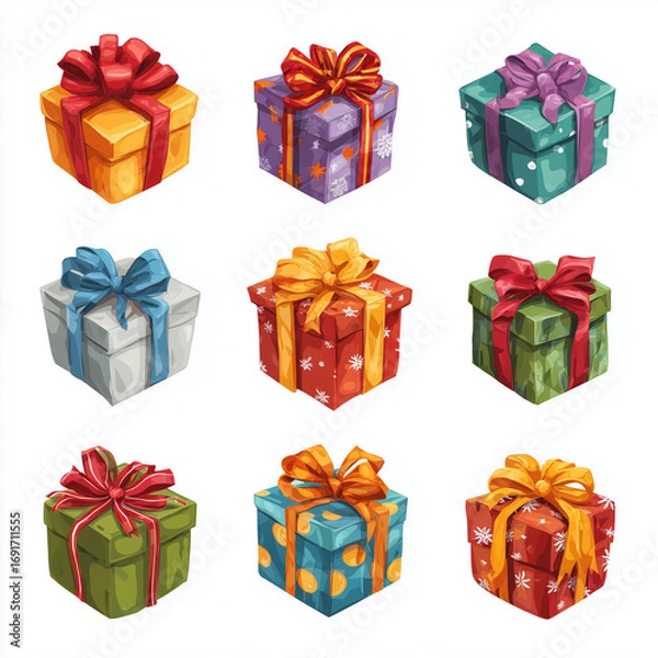 Obraz gift boxes vector illustration