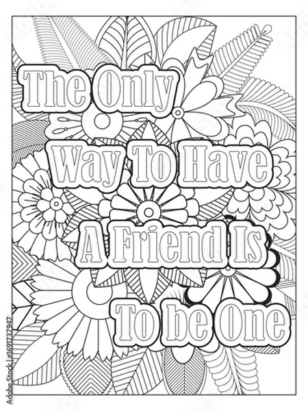 Fototapeta PrintFlowers Coloring Pages For Adules