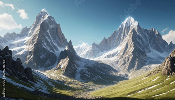 Fototapeta One of the most beautiful mountains in the world