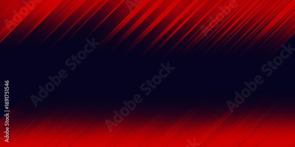 Fototapeta Abstract red gradient digital background with smooth diagonal light streaks, futuristic glowing line design art
