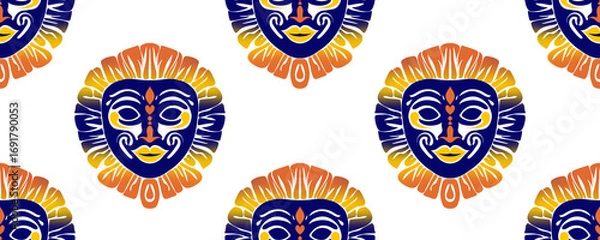 Fototapeta design of an American patriotic eagle with stars and stripes, an emblem of a strong nation