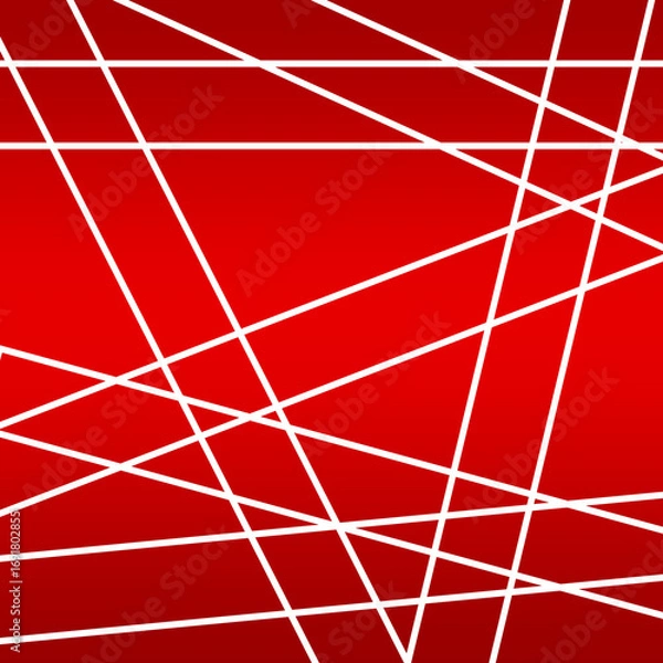 Fototapeta Abstract Red and White Lines Composition background