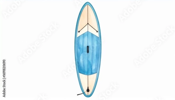 Fototapeta A Simple Paddle Board View from Above