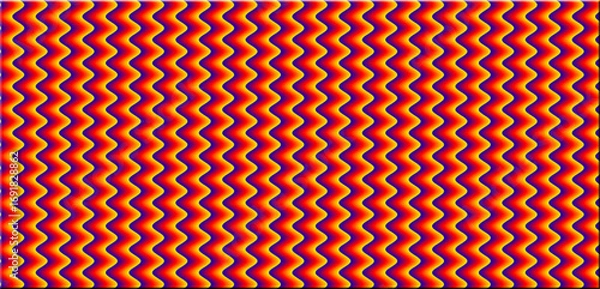 Fototapeta Top view abstract blurred pattern lines wave orange yellow colored texture background for graphic design or illustration. brush gold color paint, rainbow backdrop
