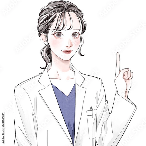 Fototapeta 医師_指さし