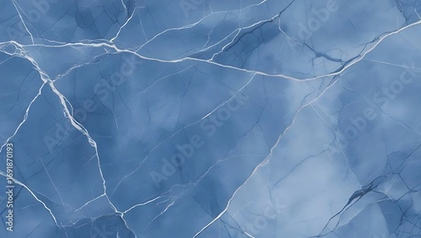 Obraz Blue Marble Texture Background — Seamless Luxury Stone with Veins