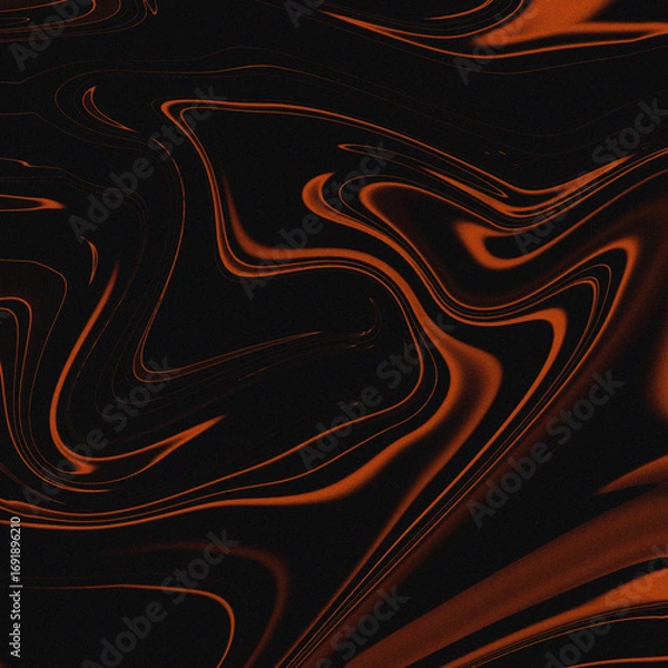 Fototapeta Abstract swirling liquid paint texture with fiery orange and red hues
