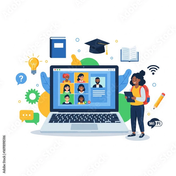 Obraz "Minimalist flat vector icon set, black and white, simple clean line design, scalable, professional, perfect for web, app, business, technology, education, travel, healthcare, finance, UI/UX, infograp