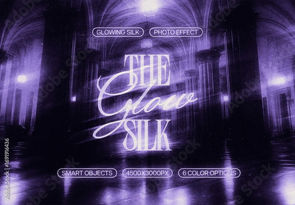 Obraz Silk Glow Photo Effect Mockup