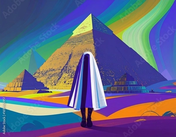 Fototapeta メジェド後ろ姿　Structure Reference Image