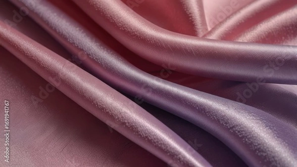 Fototapeta Ultra-detailed Close-up of Flowing Satin Fabric