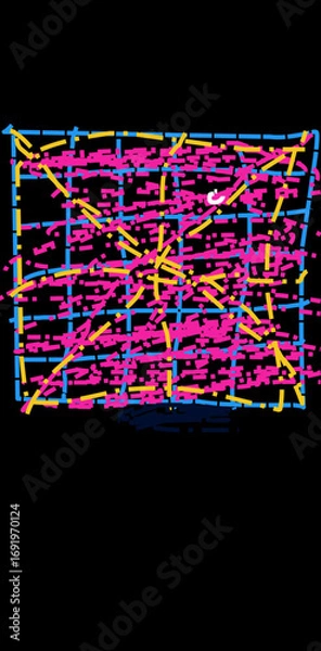 Obraz abstract vector background with lines