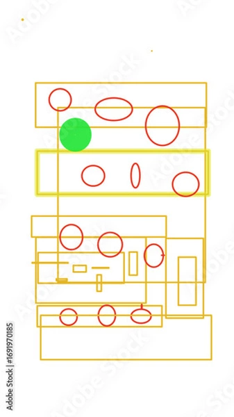 Obraz abstract vector background with lines