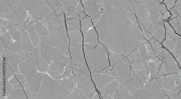Fototapeta Elegant Gray Marble Texture with Intricate Veining Seamless Pattern and Polished Surface For Interior Design