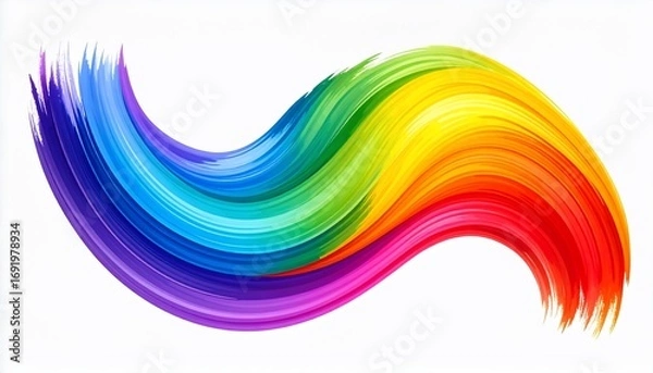 Fototapeta Vibrant Abstract Swirl of Colors Representing Artistic Expression and Creativity