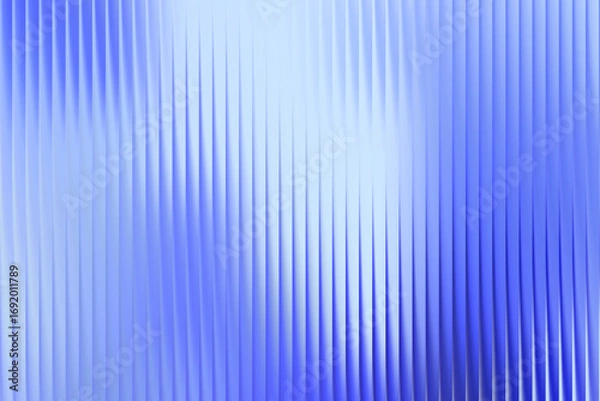 Fototapeta Illustration of abstract blue wavy vertical lines background with soft light