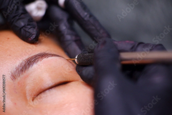 Fototapeta Microblading.