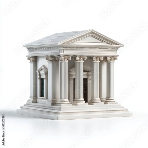Fototapeta Classic Neoclassical Architecture Model of a Grand Building