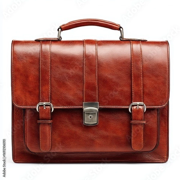 Fototapeta Classic Leather Briefcase for Professional Use and Everyday Style