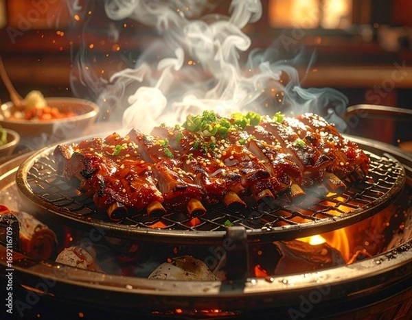 Obraz 巨大なカルビ焼肉