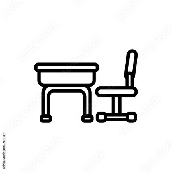 Fototapeta classroom desk